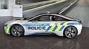 BMW i8 ve službách Policie ČR.