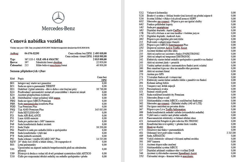 Mercedes-Benz GLE 450 d 4MATIC - fotka 16 z 17