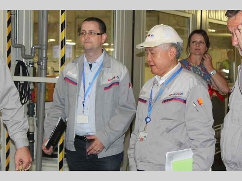 Vozy na kontrole kvality v kolínské továrny TPCA