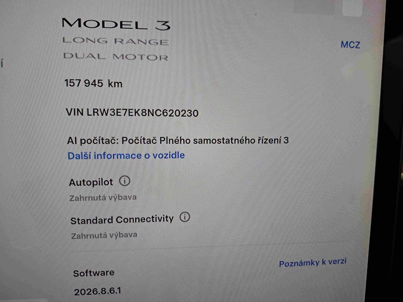 Tesla Model 3 AWD Long Range  19ALU  SOH-91% - fotka 14 z 16