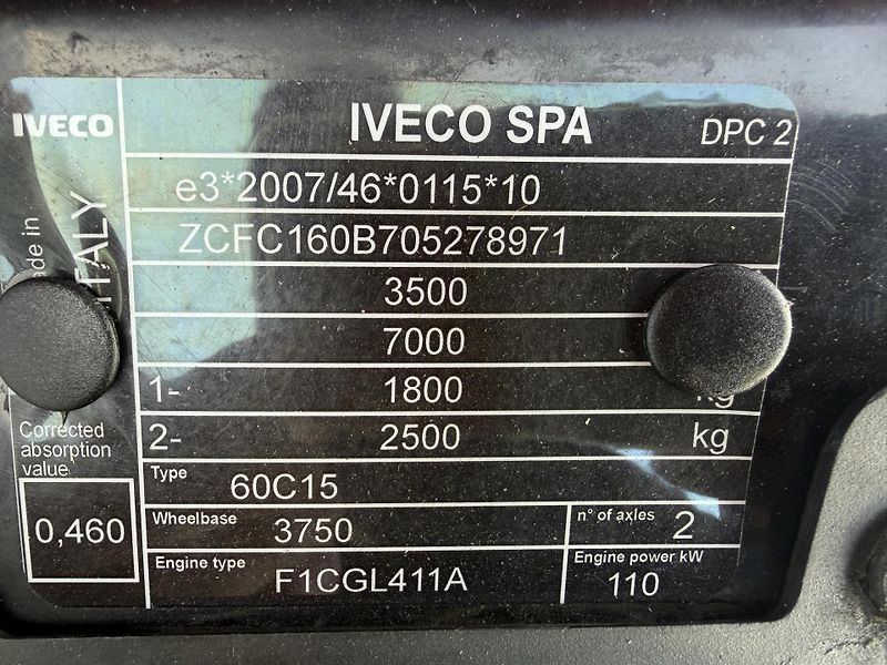 Iveco Daily (2019) 60C15 novy nosič do 3.5t sk.B - fotka 9 z 12