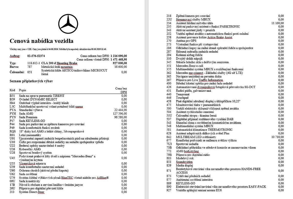 Mercedes-Benz CLA 200 d SB