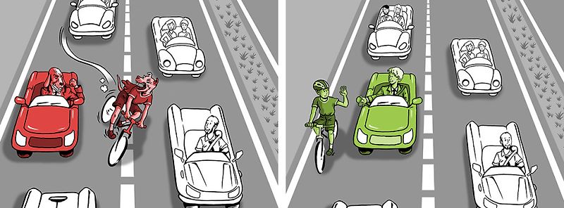 Cyklista versus motorista
