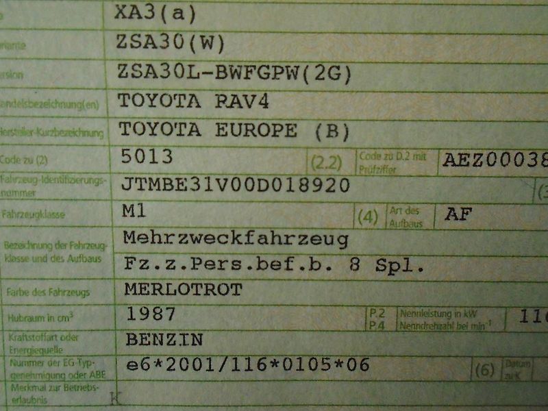 Toyota RAV4 4x4 Facelit servisní historie - fotka 36 z 45