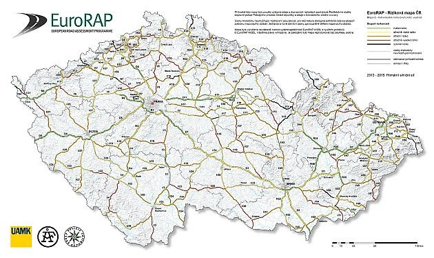 Riziková mapa ČR.