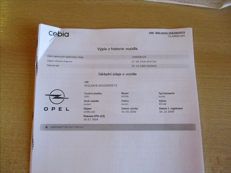 Opel Astra 1,6 i,aut.klima,serv.kniha, - fotka 33 z 41