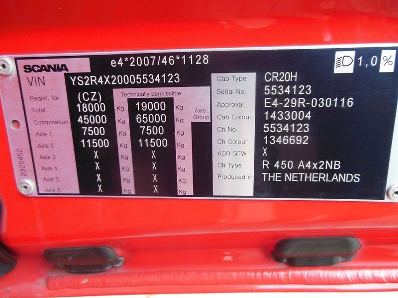 Scania R450, Standart, Retarder, Komp - fotka 23 z 24