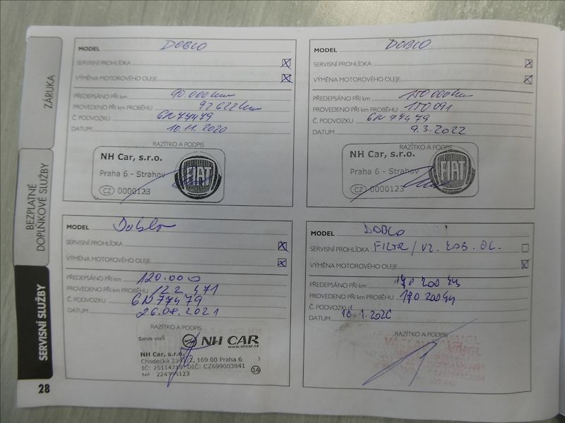 Fiat Dobló cargo 1,4 benzín/CNG SX L2H1,DPH,ČR - fotka 34 z 36