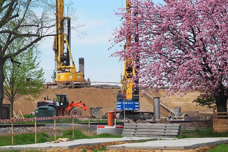 Snímky z výstavby dálnice D35 Džbánov - Litomyšl, duben 2025