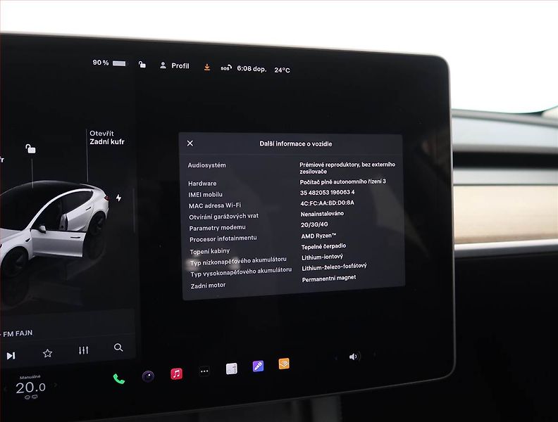 Tesla Model 3 (2023) Standard Range 60kWh, SoH 95% - fotka 27 z 33