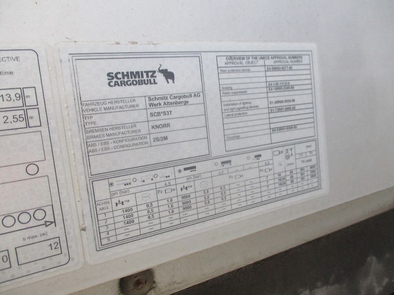 Schmitz SPL 24/L - 13,62 E B Plato - fotka 20 z 27