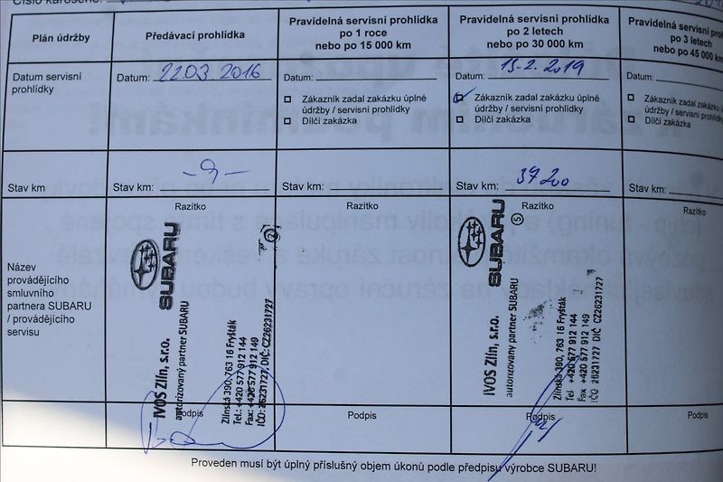 Subaru XV 2,0 i  ČR,1.MAJITEL,4x4 - fotka 24 z 25