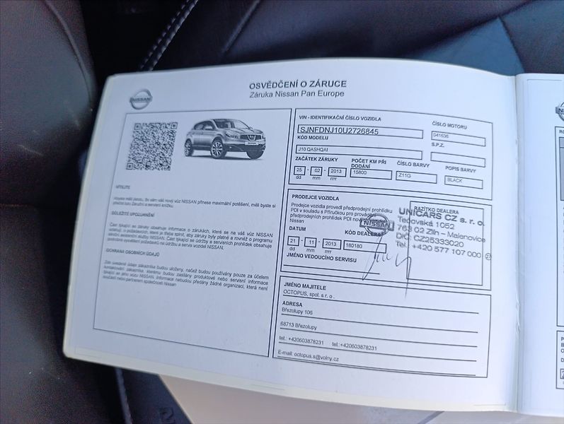 Nissan Qashqai 2,0 DCi 4x4 kamera tažné 1m ČR - fotka 34 z 39