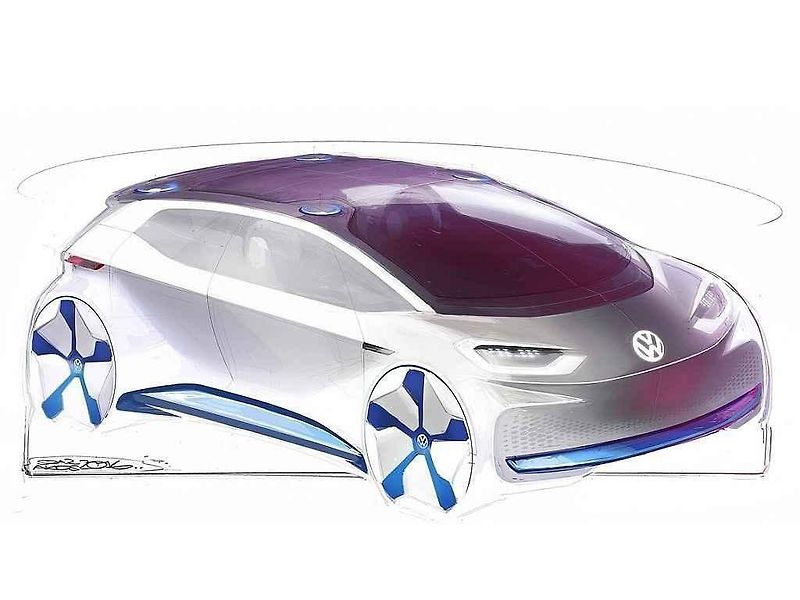 Volkswagen na autosalonu v Paříži představí koncept nového elektromobilu.