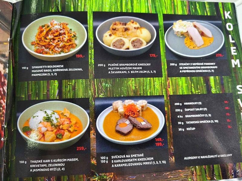 Svíčkova byla jako od babičky v restauraci v letadle u D10.