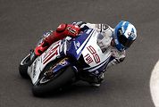 Jorge Lorenzo při závodě v Indianapolis v roce 2009.