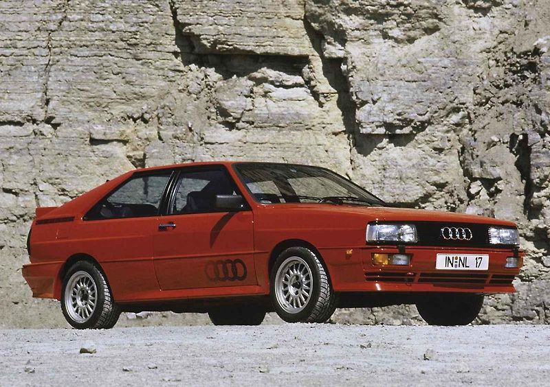 Řez vozem Audi Quattro