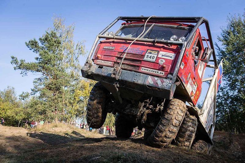 Trucktrial v Pístově u Jihlavy.