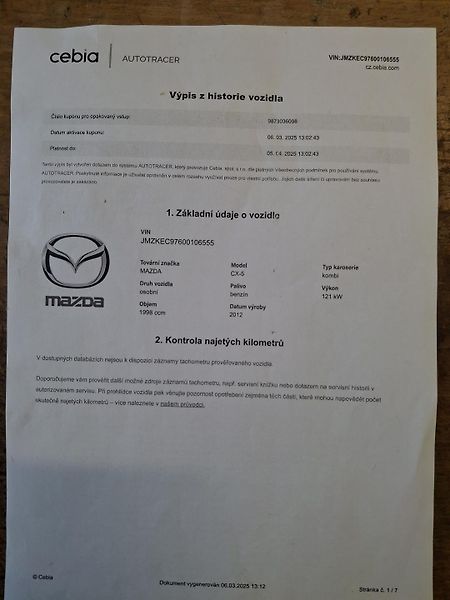 Mazda CX-5 2.0 121 kw  Rezervace - fotka 33 z 39