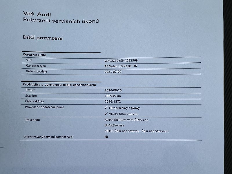 Audi A3 (2021) 1.0TFSi 81kW! 1.maj.! Navi! - fotka 20 z 35