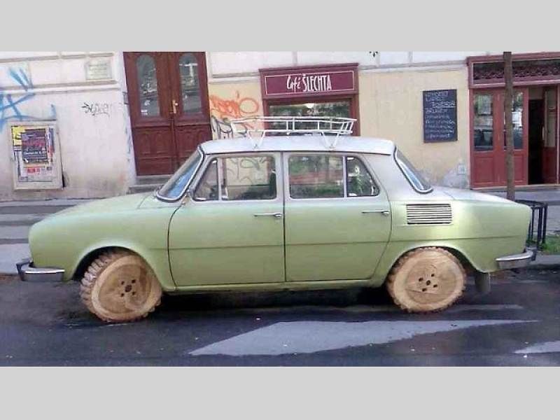 Vtipné opravy aut.