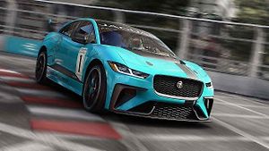 Závodní Jaguar I-Pace pro šampionát eTrophy.