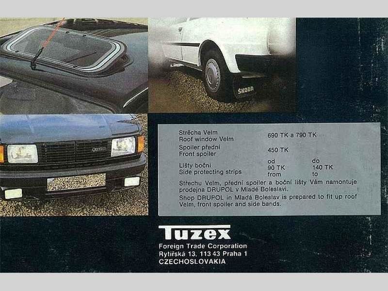Tuzex nabízel i hodně atraktivní vozy