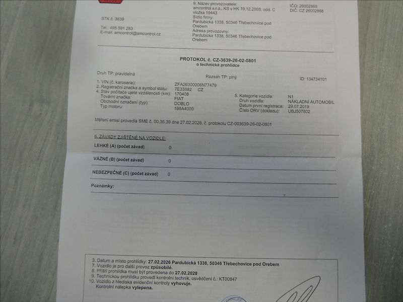 Fiat Dobló cargo 1,4 benzín/CNG SX L2H1,DPH,ČR - fotka 35 z 36
