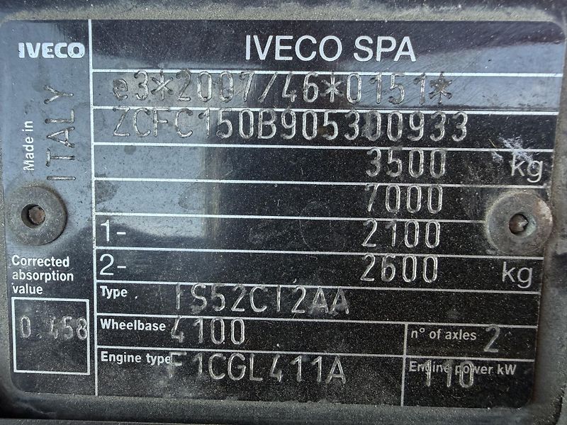Iveco Daily (2019) 50C16 3.0TDi 4,6m x 2,25m - fotka 8 z 8