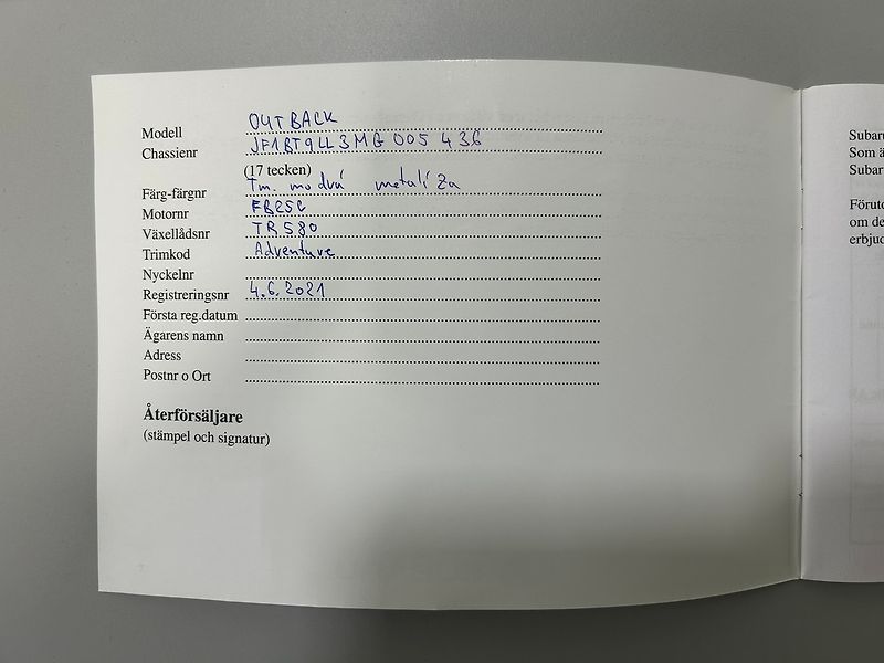 Subaru Outback (2021) 2.5 FIELD 2021 | Záruka - fotka 56 z 62