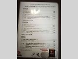 Menu Motorestu Býšť.
