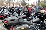 Z příjezdu spanilé jízdy motocyklů do Poděbrad.