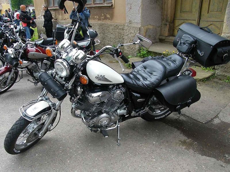 Japonské motocykly Yamaha Virago patřily mezi oblíbené. Na snímku je model XV1100.