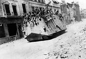 Německý tank Sturmpanzerwagen A7V.