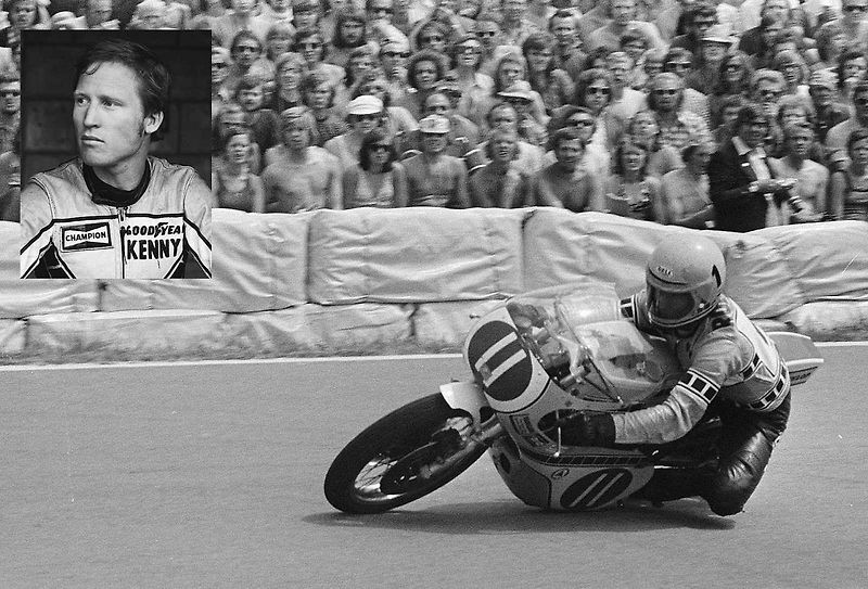 Kenny Roberts, Barry Sheene a Johny Cecotto při holandské TT 500 ccm v Assenu.