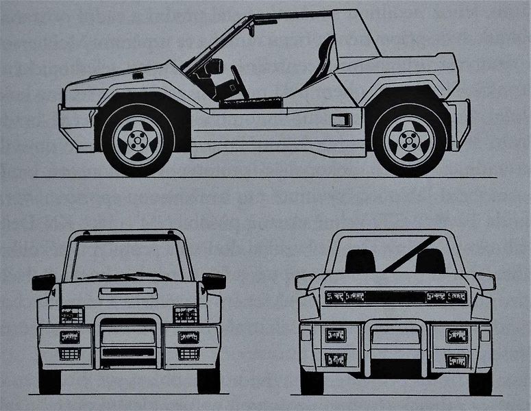 MTX Beach Buggy je velmi malé vozidlo