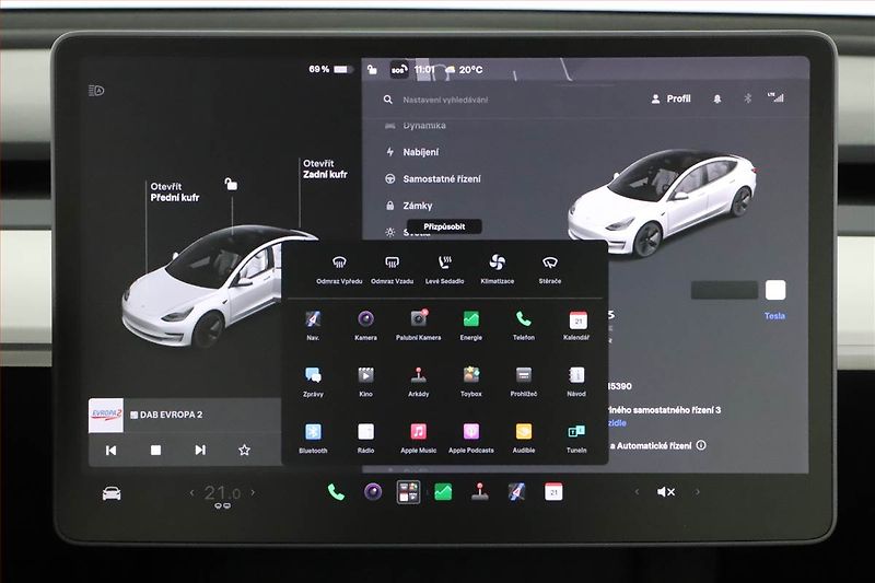 Tesla Model 3 (2020) Long Range 4WD 74kWh, SoH 92% - fotka 19 z 26
