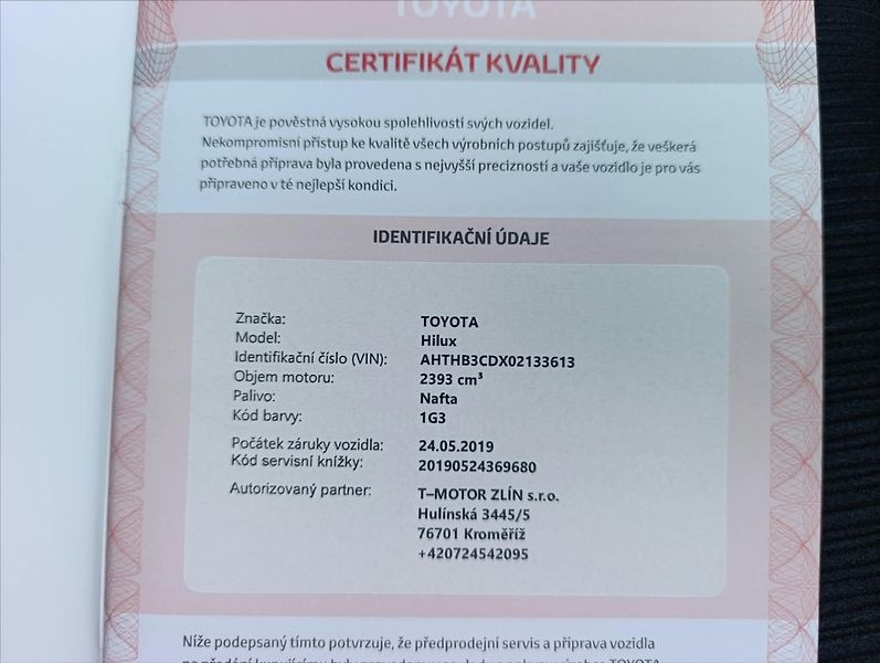 Toyota Hilux 2,4 D-4D Kamera Tažné 1maj. ČR - fotka 42 z 43