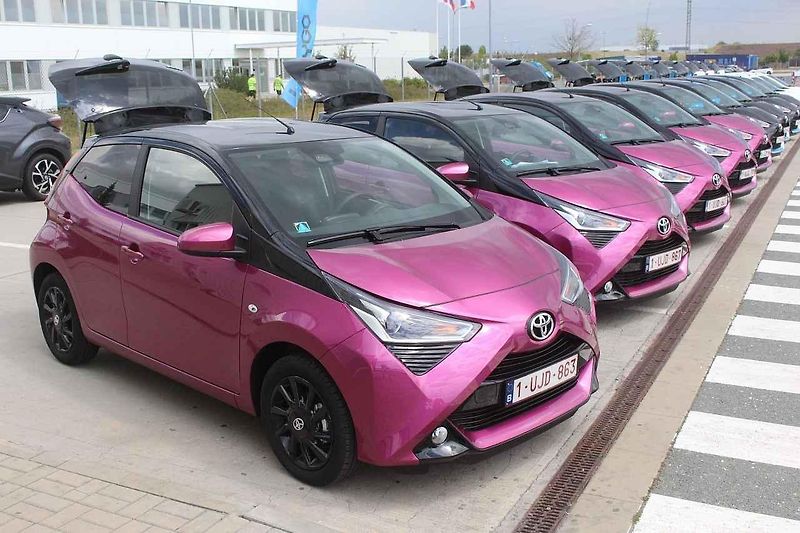 Toyota Aygo v jízdě