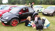 Z 33. Mezinárodního srazu Beetle a New Beetle na téma Naruby u zámku Kačina ve Svatém Mikuláši.