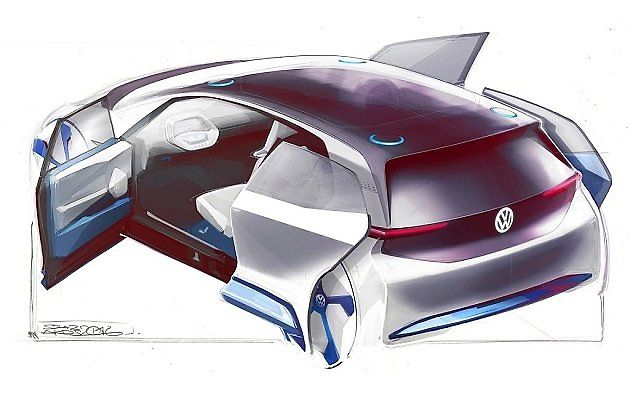 Volkswagen na autosalonu v Paříži představí koncept nového elektromobilu.