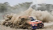 Záběr dokazující náročnost závodu Safari Rally.