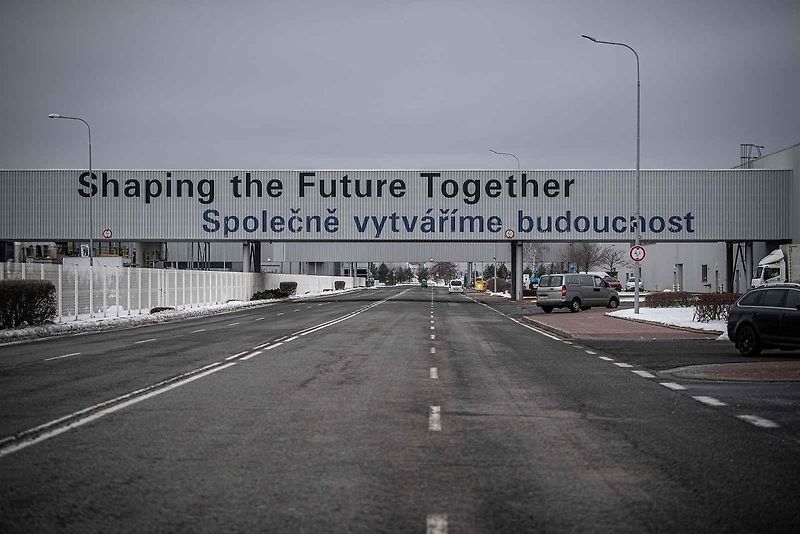 Automobilka Hyundai v Nošovicích, leden 2022.