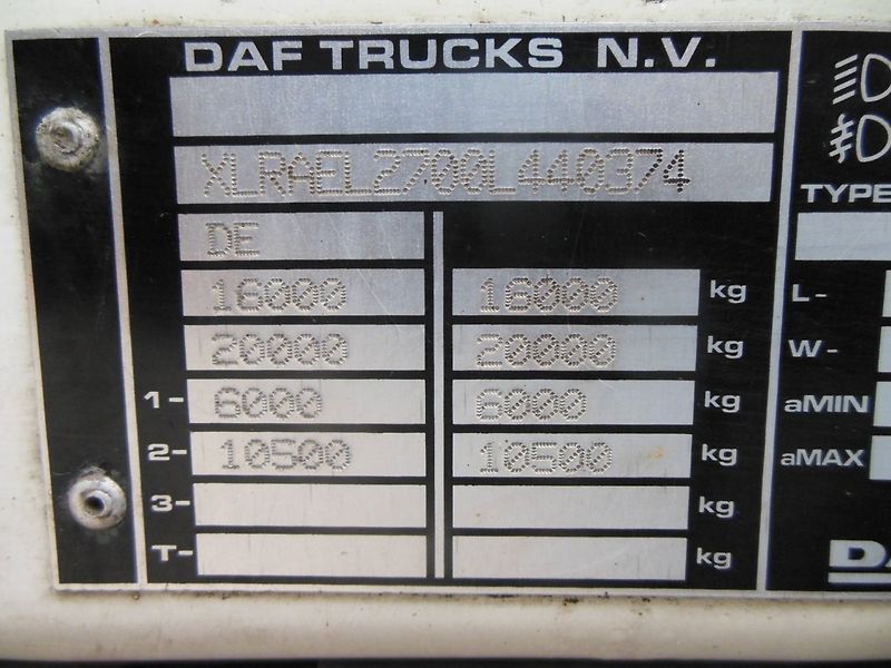 DAF LF 250.16 FA, D-hollandia 2000 kg - fotka 34 z 35