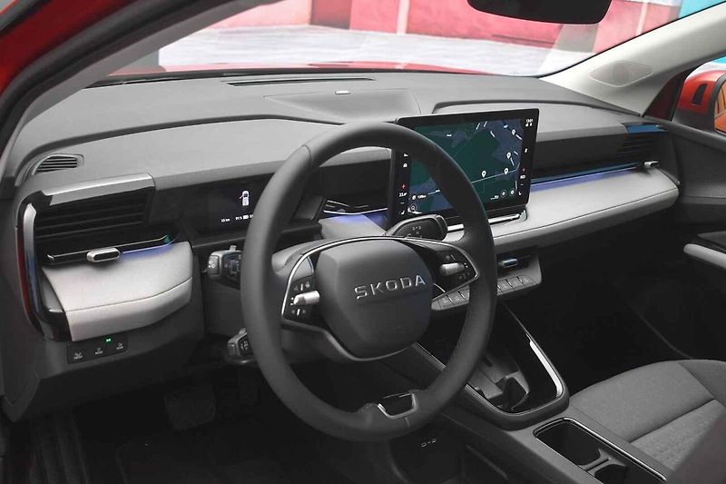Epiq, nový malý typ elektromobilu automobilky Škoda, při své premiéře v Curychu.