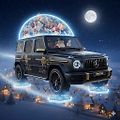 Ježíškův Mercedes vytvořený chatbotem Gemini.