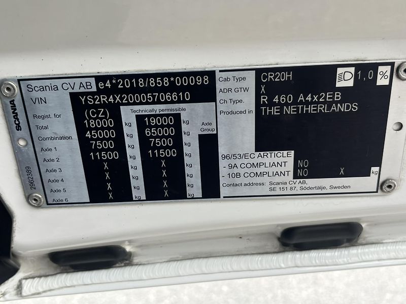 Scania R460 EURO 6 low deck  - fotka 14 z 25