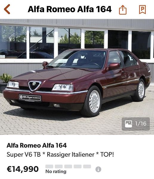 Alfa Romeo 164 Super 2,0 V6 Turbo 148kW - fotka 21 z 23