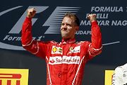 F1 2017 GP Maďarska - vítězný Sebastian Vettel (Ferrari)