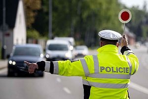 Dopravní policie, kontrola řidičů. Ilustrační foto.